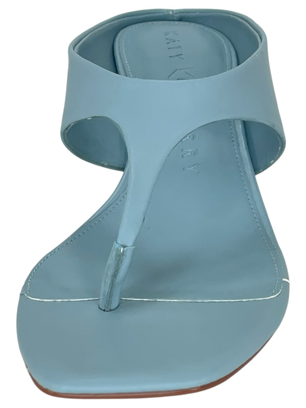 Katy Perry Oceanside Blue Low Rise Heeled Womens Thong Sandals Size 9M - Picture 6 of 10